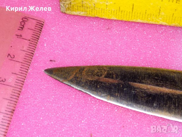 СТАРИННА КРАСИВА ЗДРАВА МАЛКА ЕРГЕНСКА КАМА МАЙСТОРСКА РЪЧНА ИЗРАБОТКА За КОЛЕКЦИЯ НОЖ НОЖЧЕ 38424, снимка 12 - Колекции - 44035755