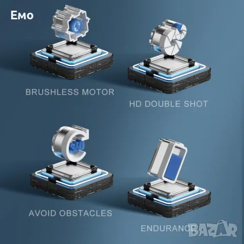 Сгъваем дрон с 8k HD Двойна камера 360 ° на заснемане "Дрон S169 с 4К , снимка 12 - Дронове и аксесоари - 47709703