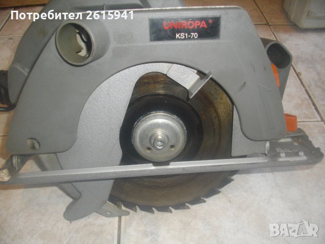 1300 Вата-ф200мм-Реже 70 мм Дърво-UNIROPA KS1-70-Made in LATVIA-Ръчен Циркуляр-Профи-Почти Нов-7,0кг, снимка 4 - Други инструменти - 43265508