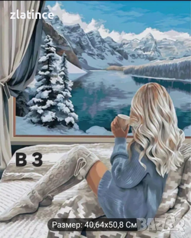 Картини за рисуване по номера, снимка 4 - Други - 50015604