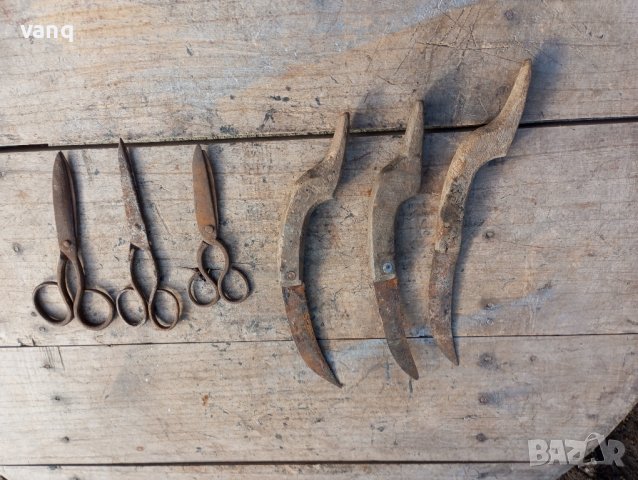 стари завани-ковани ножици, снимка 2 - Други ценни предмети - 43602659