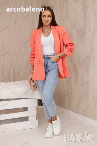 Елегантно дамско сако с ревери, 15цвята , снимка 18 - Сака - 48813882