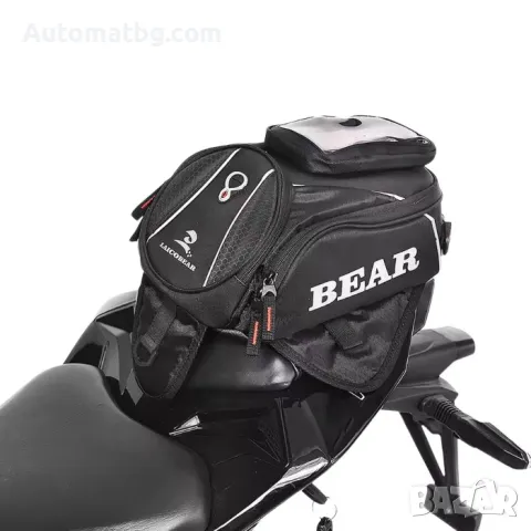 Мото чанта Automat, С отделение за телефон, 32 x 15см, 1008, Черен, снимка 2 - Аксесоари и консумативи - 49296879