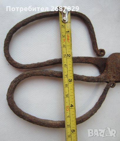 Стари ножици, ковано желязо - голяма кована ножица - 3 бр. различни, снимка 7 - Антикварни и старинни предмети - 28975048