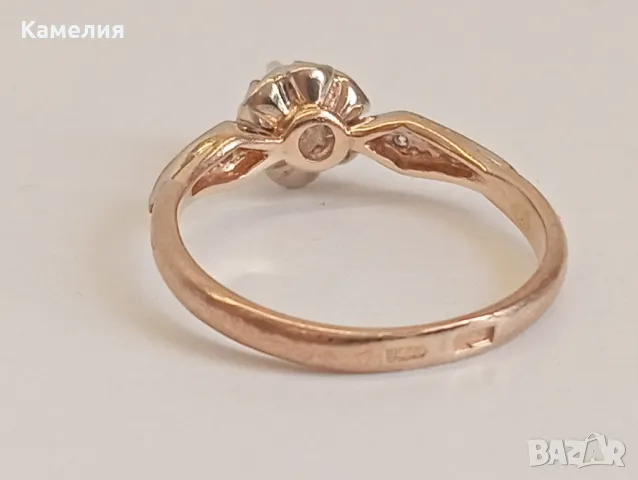 Златен пръстен , снимка 4 - Пръстени - 47834518