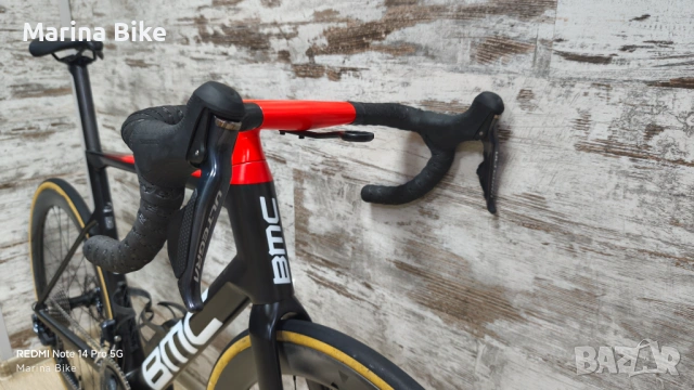 Карбонов шосеен велосипед BMC Teammachine SLR01 MOD Disc Ultegra Di2 Miche | 58, снимка 9 - Велосипеди - 53392911