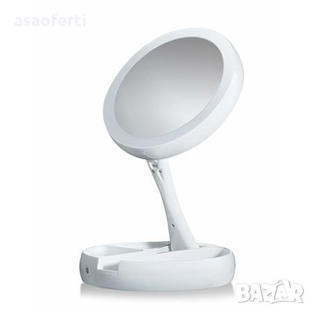 Сгъваемо LED огледало My FoldAway Mirror , снимка 3 - Други стоки за дома - 26428770