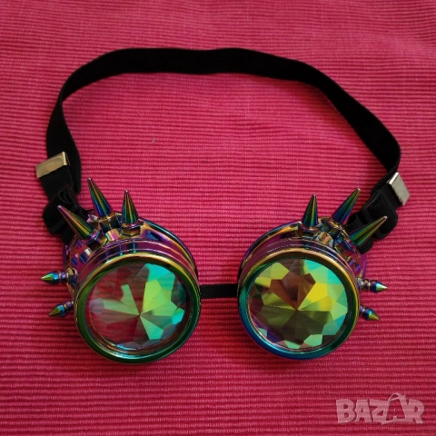 Калейдоскопични, рейф очила, стиимпънк. 