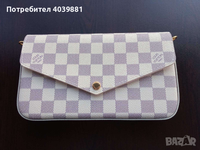 Дамска чанта LOUIS VUITTON Pochette Félicie Damier Azur Луи Витон, снимка 10 - Чанти - 44900790