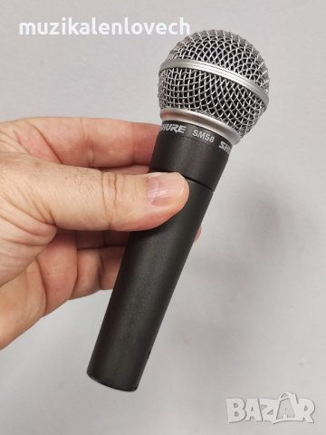 Shure SM58 LC Dynamic Handheld Vocal Microphone - професионален кабелен микрофон - КАТО НОВ, снимка 4 - Микрофони - 38570137