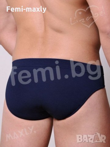 Перфектно качество - Мъжки памучен дълбок слип 5662, снимка 4 - Бельо - 34691801