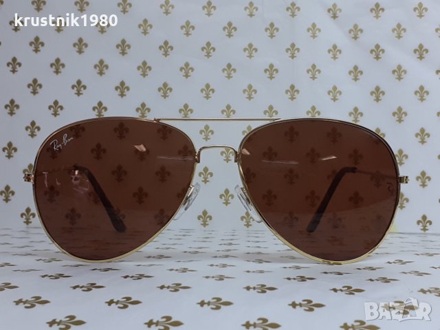 Р 15  Унисекс слънчеви очила 3026 златиста рамка кафяви стъкла , снимка 2 - Слънчеви и диоптрични очила - 35214492