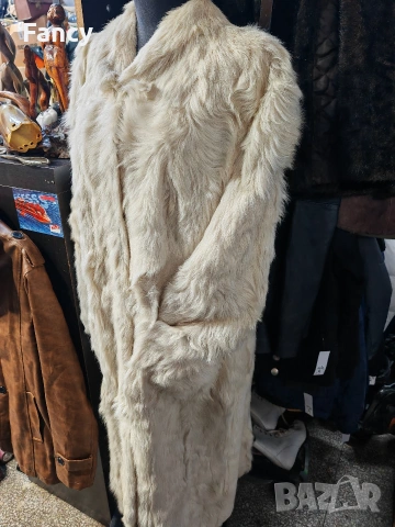 Дълго дамско палто естествен косъм , снимка 5 - Палта, манта - 53166415