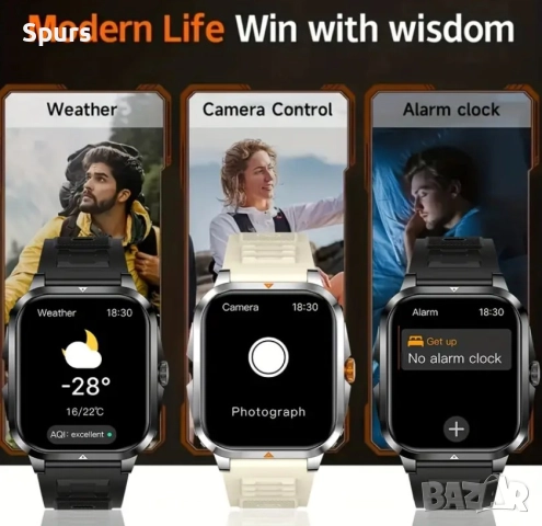 Спортен смарт часовник, снимка 2 - Мъжки - 52212641