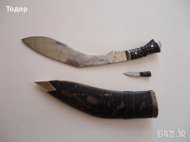 Стар нож кукри , снимка 3 - Ножове - 52670271