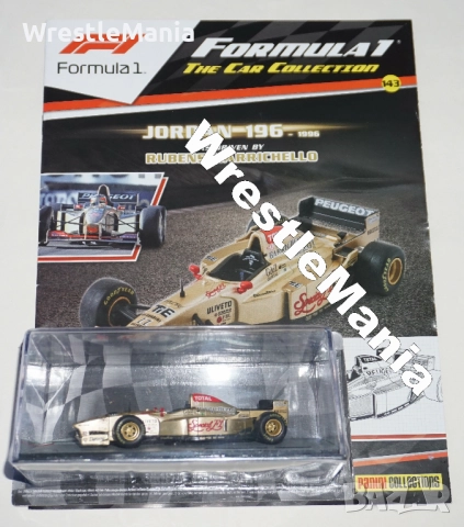 Formula 1 The Car Collection Jordan 196 - 1996 Rubens Barrichello МАЩАБ 1:43 Panini Collections