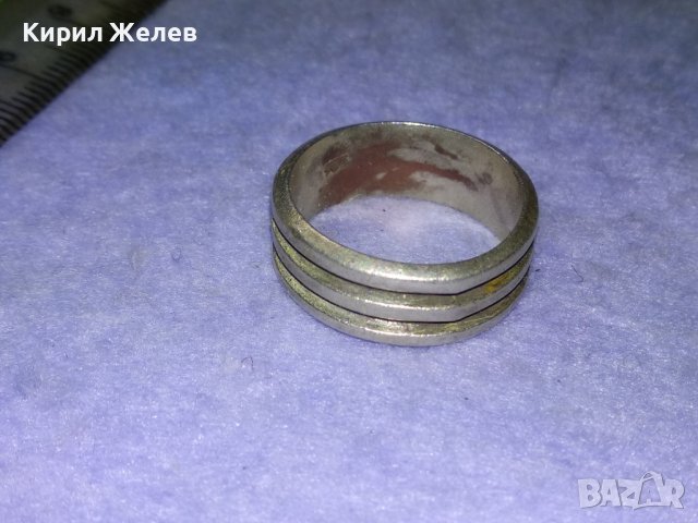 КРАСИВА ВИНТИДЖ СТИЛ СРЕБЪРНА ХАЛКА ОКСИДИРАНО СРЕБРО 925 ПРЪСТЕН РЪЧНА МАЙСТОРСКА ИЗРАБОТКА 40513, снимка 12 - Пръстени - 43221582