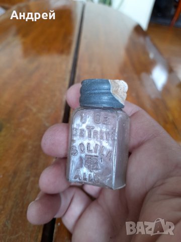 Старо Стоматолагично шише De Treys Solila, снимка 4 - Други ценни предмети - 32361401