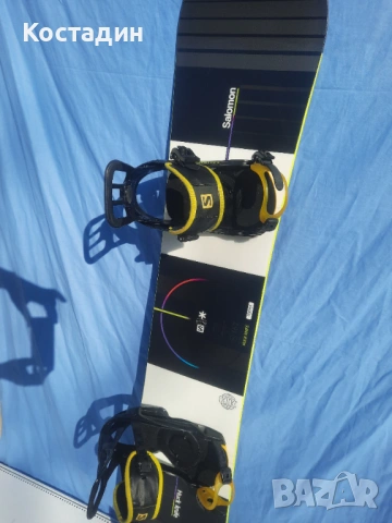 Сноуборд 162см. Salomon Huck Knife RTL Wide с автомати, снимка 6 - Зимни спортове - 52588951