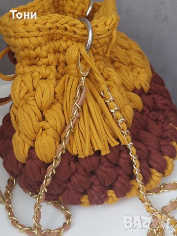 Дамска плетена чанта , снимка 4 - Чанти - 37560541