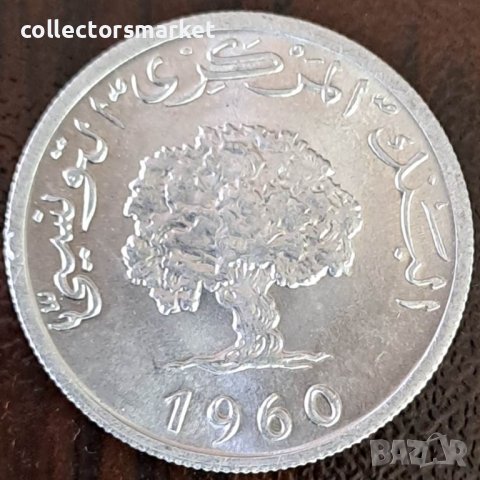 5 милим 1960, Тунис, снимка 2 - Нумизматика и бонистика - 43910280