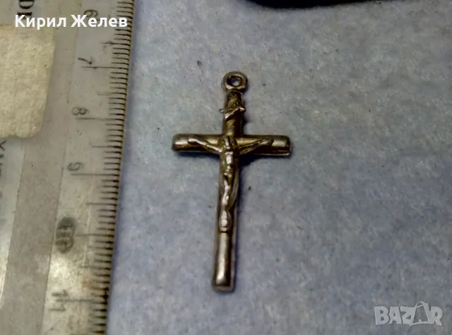 НАГРЪДНО СРЕБЪРНО КРЪСТЧЕ РАЗПЯТИЕ СРЕБРО 925 ХУДОЖЕСТВЕНА МАЙСТОРСКА ИЗРАБОТКА 32026, снимка 7 - Колиета, медальони, синджири - 49601392