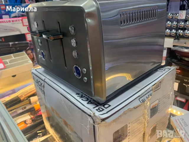 Тостер BLACK&DECKER BXTO1960E 1960W / Тостер за 4 филии, снимка 7 - Тостери - 47977427