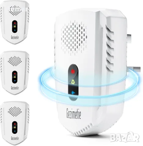 Ултразвуков уред за отблъскване на вредители - 4 броя мощен уред за отблъскване на мишки