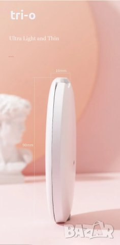 Козметично, дамско сгъваемо, компактно огледало за грим с LED светлина, снимка 11 - Други - 43315206