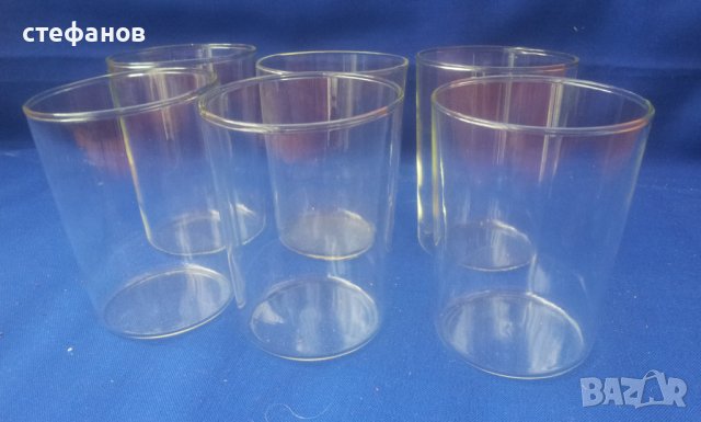 Термоустойчиви стакани /чаши/ за чай руски за подстакани 6 бр, снимка 1 - Чаши - 40730029