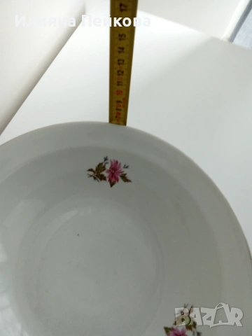 Български порцелан с мотив: "Горски слез", снимка 3 - Сервизи - 53200470