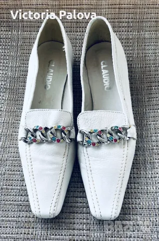 Италиански лоуфъри CLAUDIO ръчна изработка, снимка 2 - Дамски ежедневни обувки - 49184067