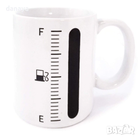 634 Магическа чаша с индикатор гориво Нестандартна чаша за подарък 300мл, снимка 10 - Чаши - 51464147