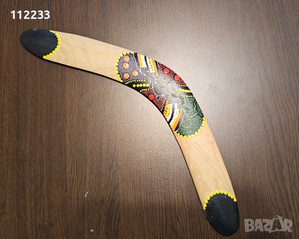 Бумеранг-ръчно рисуван, снимка 2 - Декорация за дома - 43893900