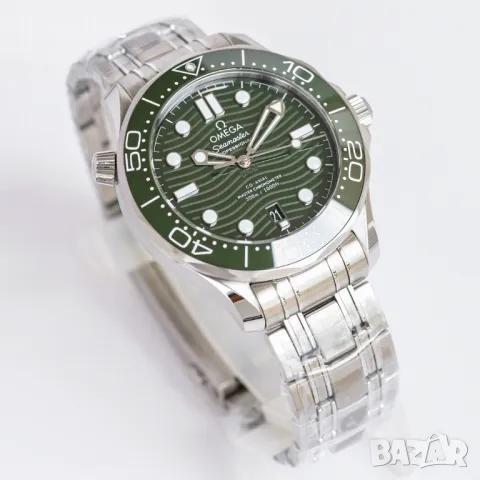 Мъжки часовник OMEGA Seamaster Diver 300M Green с автоматичен механизъм, снимка 5 - Мъжки - 49461662