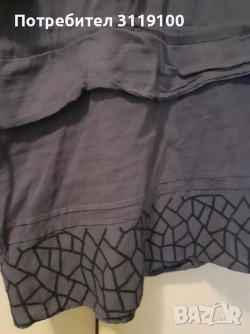 Лилава туника, с нестандартна кройка , снимка 5 - Туники - 51772597