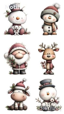 Коледни щампи за детски тениски, снимка 16 - Детски комплекти - 52523183