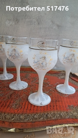 2 комплекта за вино и шампанско Murano , снимка 8 - Други стоки за дома - 51941868