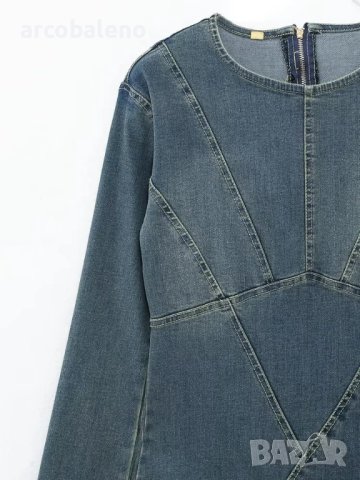 Нова модна дамска ежедневна дънкова рокля, снимка 9 - Рокли - 44052130