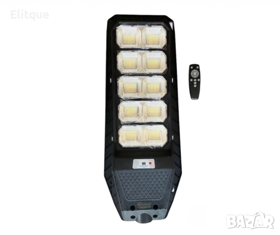 Улична соларна лампа LYLU със соларен панел и дистанционно,1800W, снимка 2 - Соларни лампи - 52843070