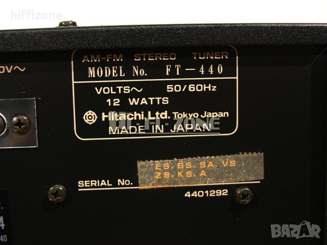 ТУНЕР  Hitachi ft-440 , снимка 9 - Ресийвъри, усилватели, смесителни пултове - 35046601