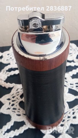 Настолна запалка Lonborg Denmark от 60-те, снимка 5 - Запалки - 39858247