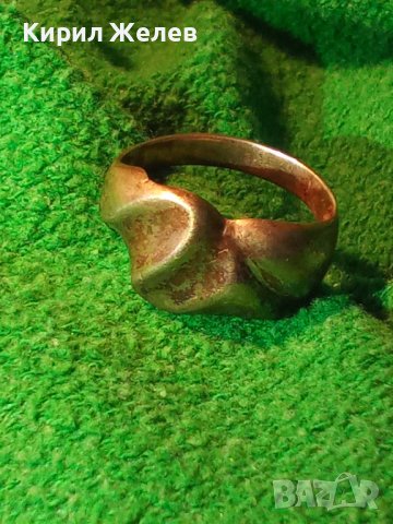 СТИЛЕН и ЕЛЕГАНТЕН СРЕБЪРЕН ПРЪСТЕН СТАРА РЪЧНА МАЙСТОРСКА ИЗРАБОТКА ВИСОКА ПРОБА СРЕБРО 19431, снимка 2 - Пръстени - 31557414