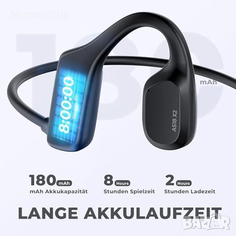 Слушалки Relxhome AS18 X2 Bone Conduction, слушалки за плуване с вградена 16 GB памет, MP3, снимка 4 - Безжични слушалки - 44133938