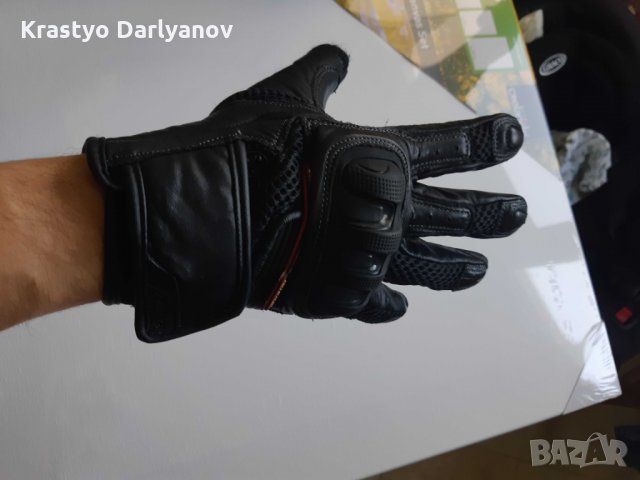 Летни Мото Ръкавици Nitro размер S Черни Кожа и Плат, снимка 4 - Аксесоари и консумативи - 32725283