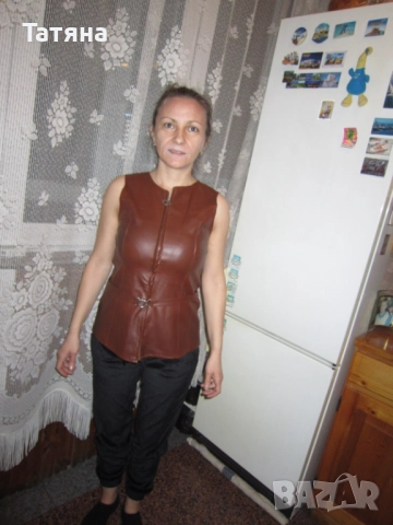    Елек от плат и от еко кожа; яке, снимка 5 - Елеци - 28298024