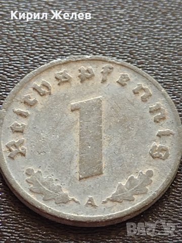 Две монети 1 райхспфенинг 1942г. / 2 райхспфенинг 1938г. Трети райх с СХВАСТИКА редки 31555, снимка 4 - Нумизматика и бонистика - 40649479