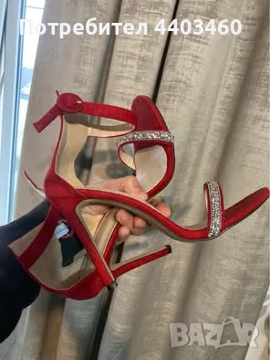 Обувки на тънък ток/ велурени токчета / high heels