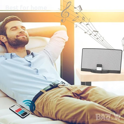 Fanxoo DockPro Bluetooth адаптер съвместим с iPhone и iPod 30-пинов, снимка 6 - Безжични зарядни - 51308176