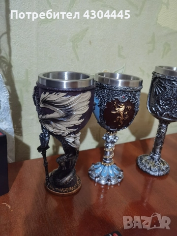 нови Баварски метални чаши за вино, снимка 3 - Колекции - 52949139